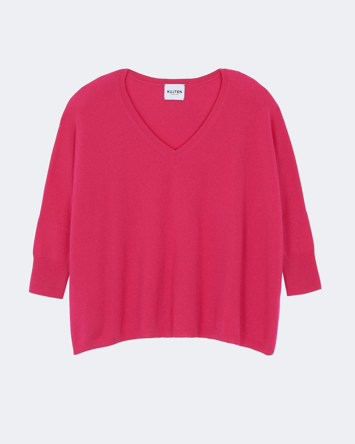 Pull en cachemire rose pour femme - Kujten packshot