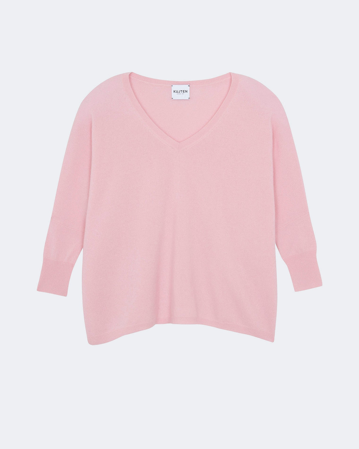 Pull en cachemire rose pour femme - Kujten packshot