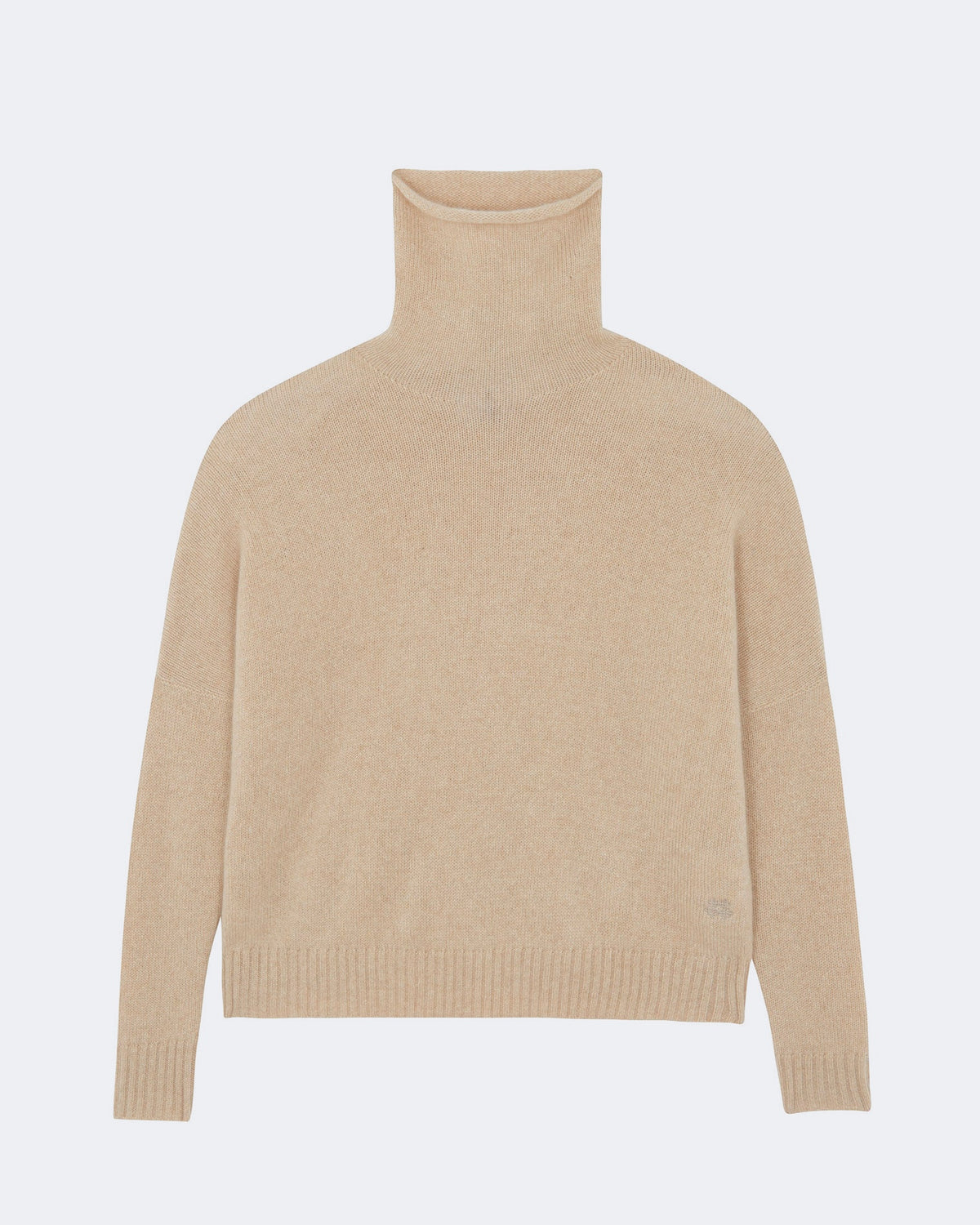 Pull en cachemire beige pour femme - Kujten packshot