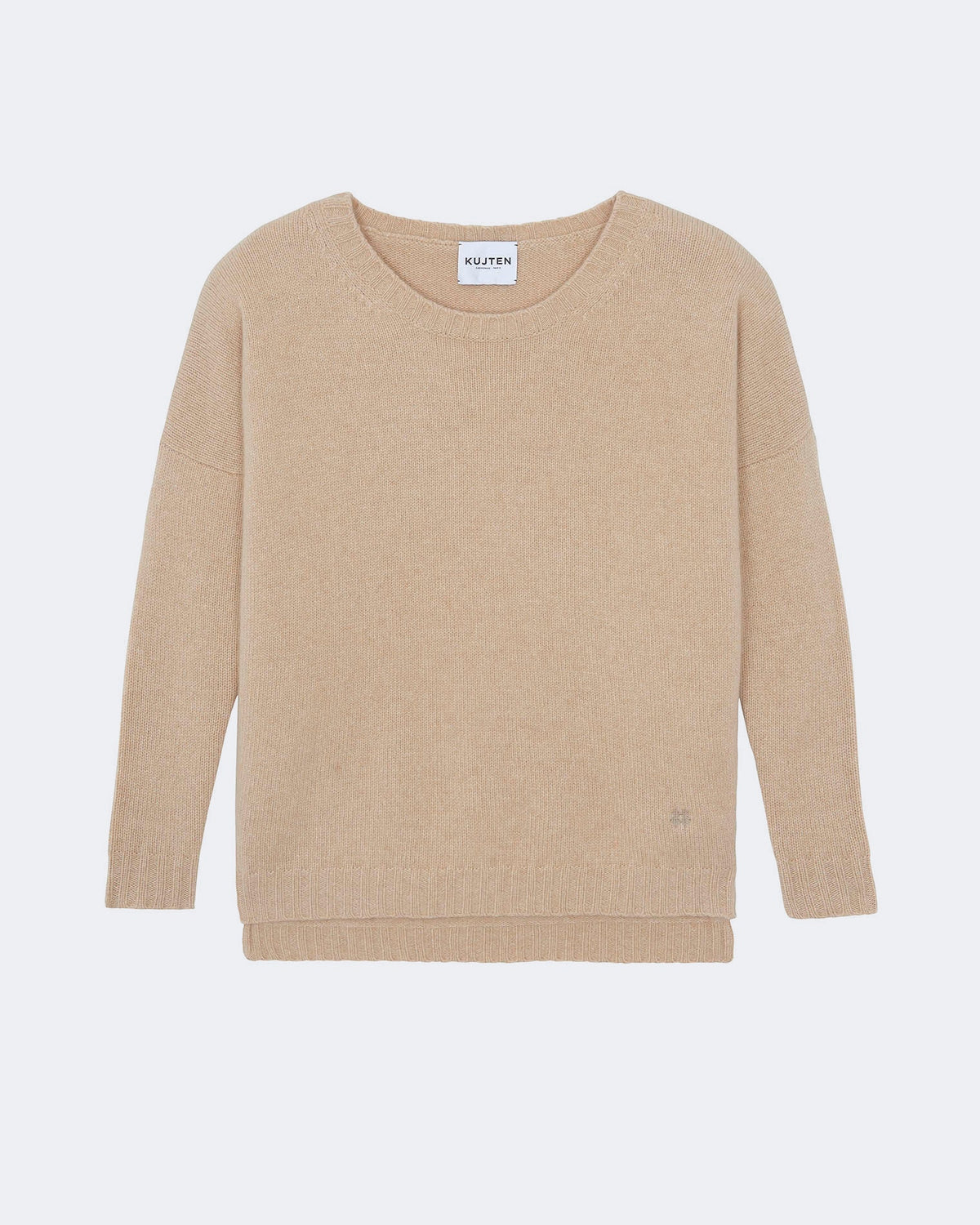 Pull en cachemire beige pour femme - Kujten packshot