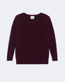 Pull en cachemire bordeaux pour femme - Kujten packshot
