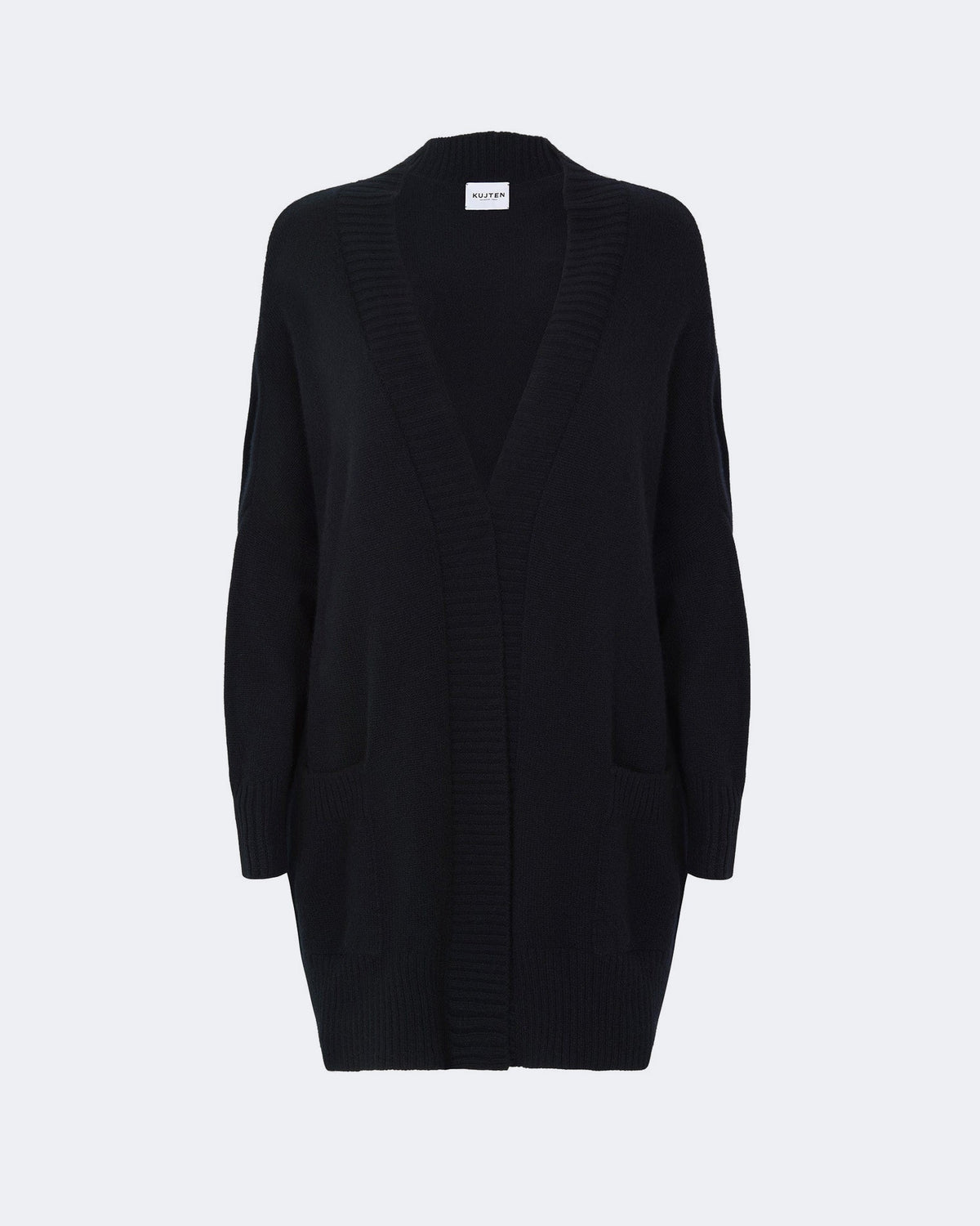 Gilet en cachemire noir pour femme - Kujten packshot