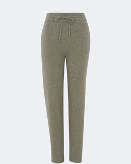 Jogging en cachemire kaki pour femme - Kujten packshot