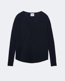 Pull en cachemire bleu pour femme - Kujten packshot