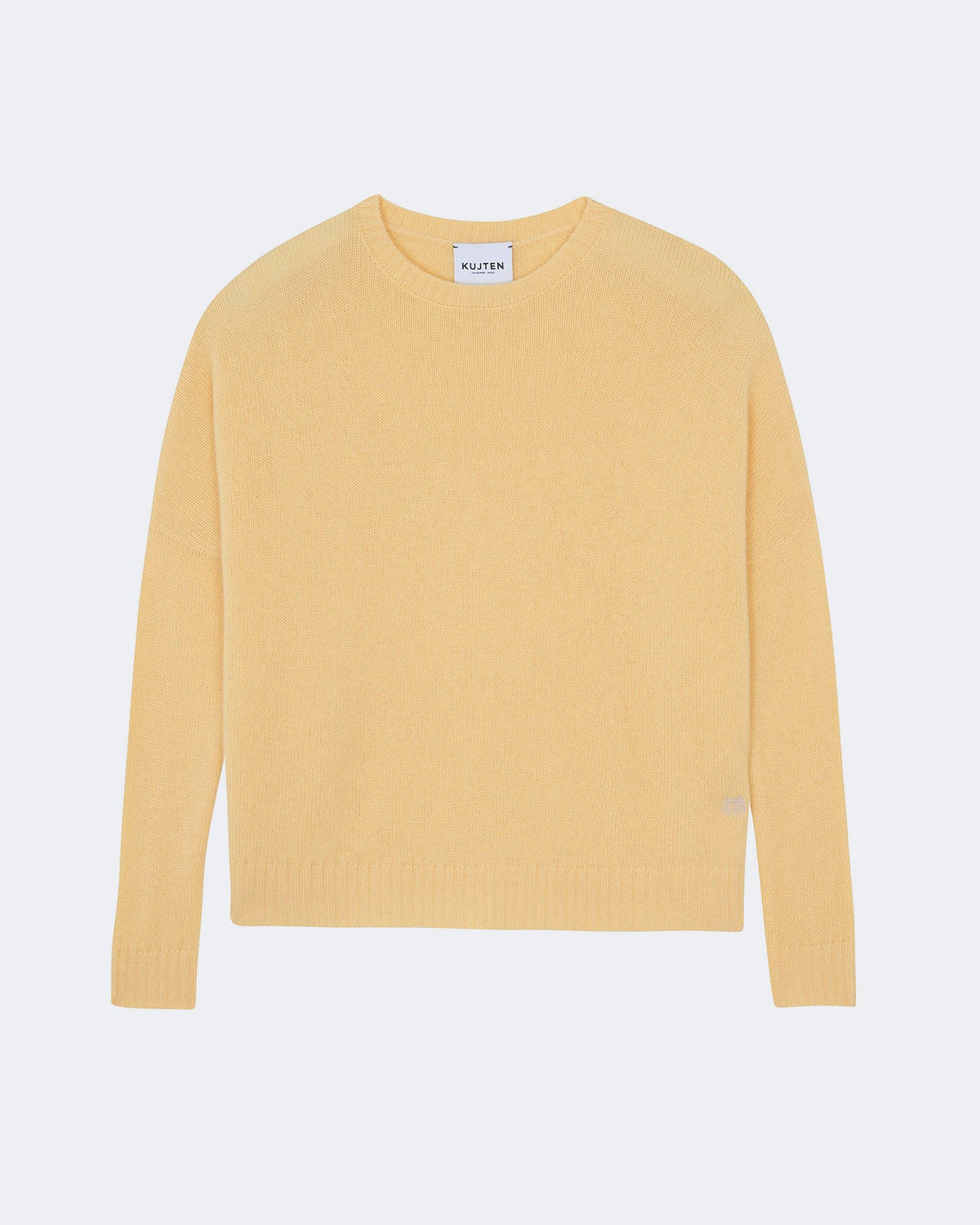 Pull en cachemire jaune pour femme - Kujten packshot
