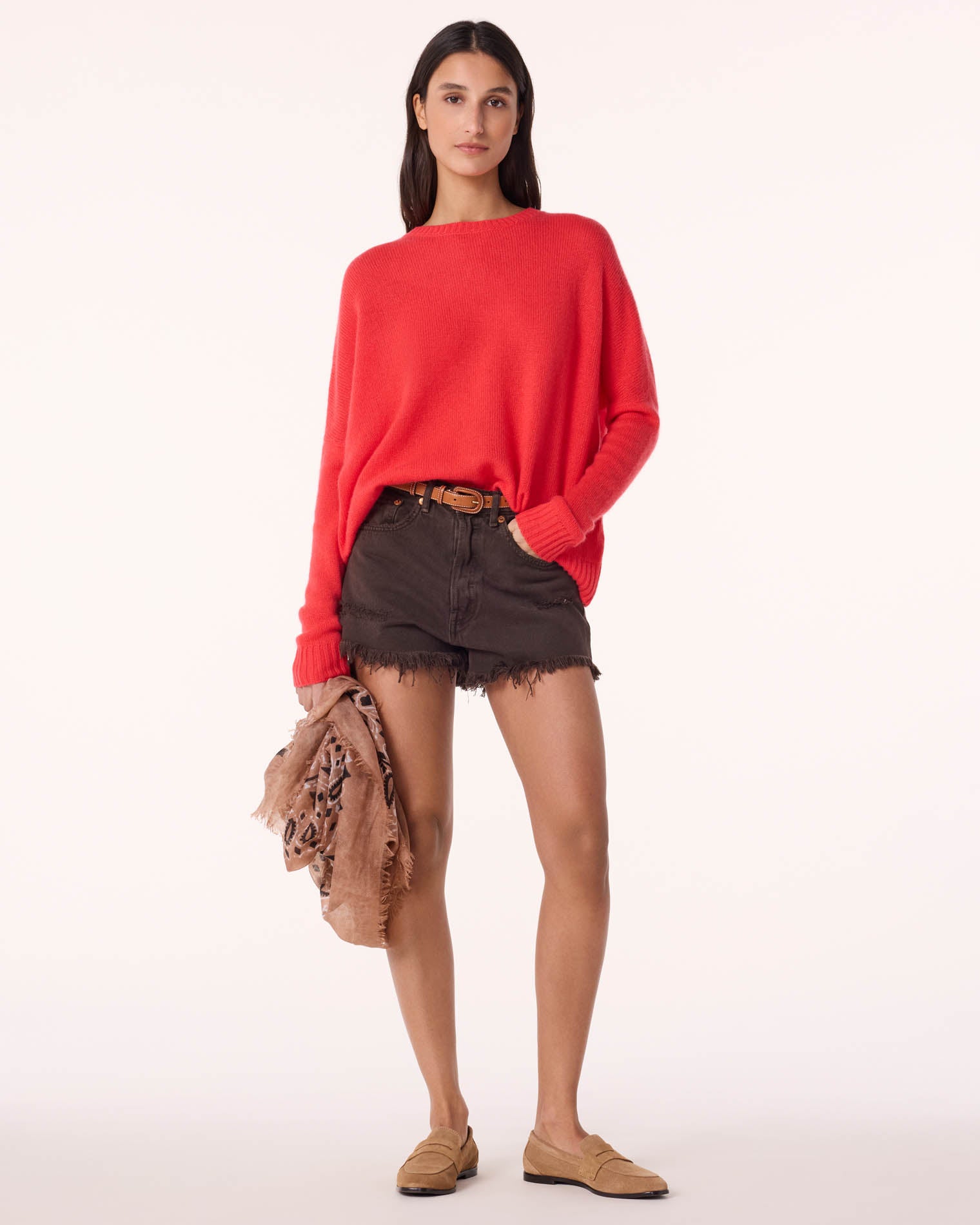 Sweat pull corail épaules froides femme All Saints taille M Sweat pull corail épaules froides femme All Saints taille M