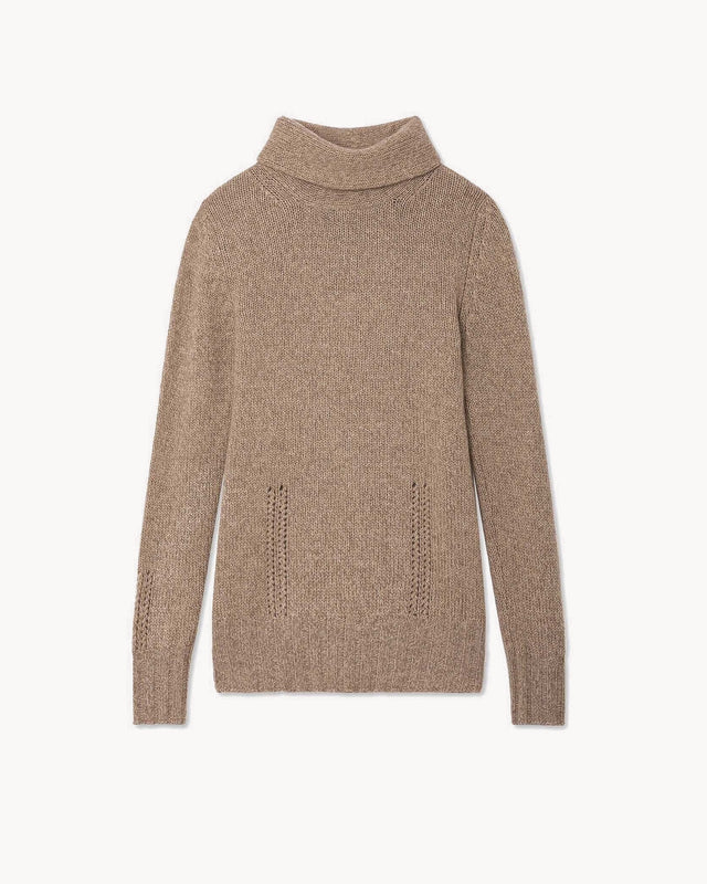Pull Blanche beige organic mouliné - Image principale