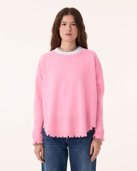 Pull Mela rose bonbon - Image principale