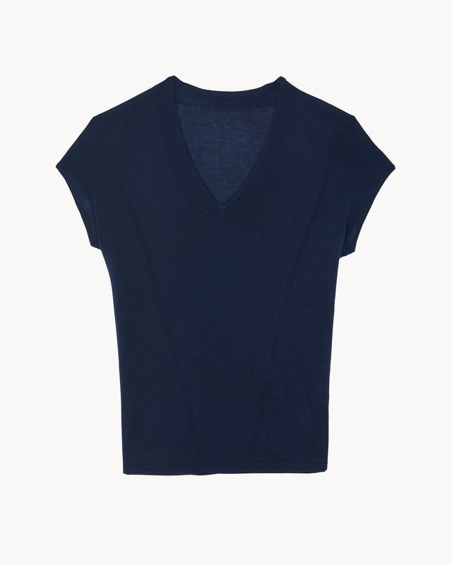 Top Julian dark navy blue - Image principale