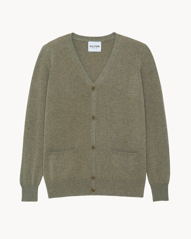 Cardigan Kelly P marl khaki - Image principale