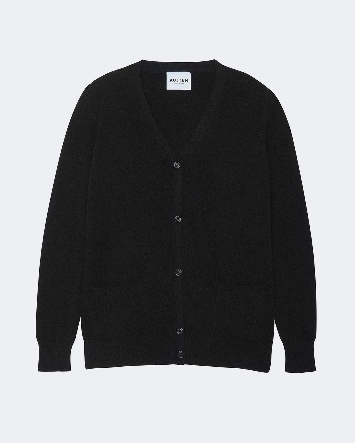 Gilet en cachemire noir pour femme - Kujten packshot