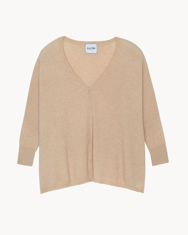 Cardigan Joa organic beige - Image principale
