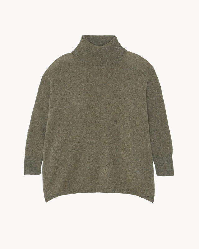 Sweater Minie Turtle marl khaki - Image principale