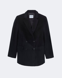 Veste en cachemire noir pour femme - Kujten packshot