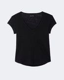 Top en lin noir pour femme - Kujten packshot