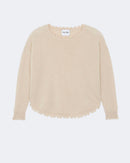 Pull en cachemire beige pour femme - Kujten packshot