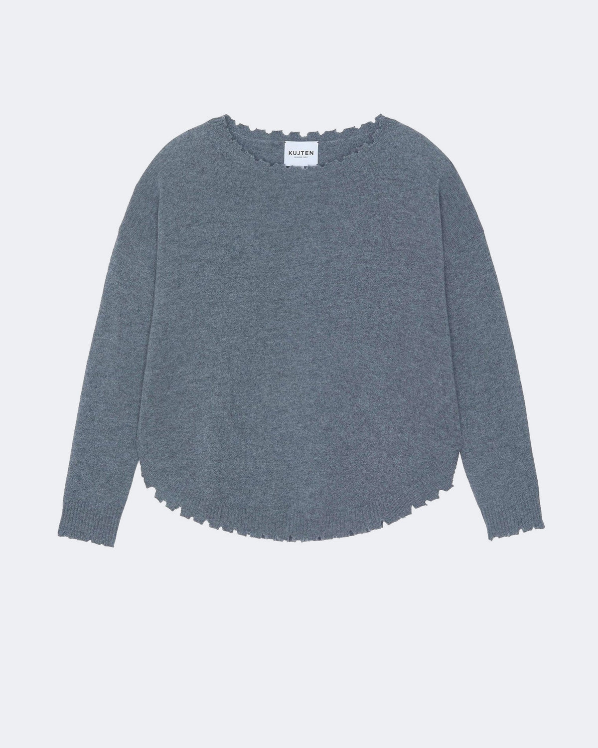 Pull en cachemire gris pour femme - Kujten packshot