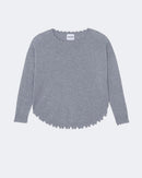 Pull en cachemire gris pour femme - Kujten packshot
