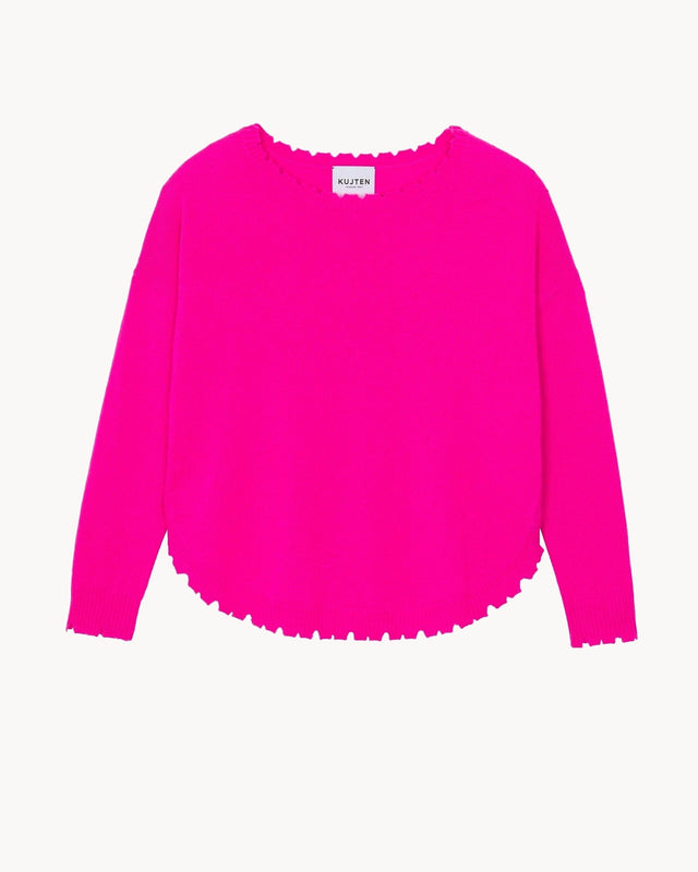 Sweater Mela fluorescent pink - Image principale