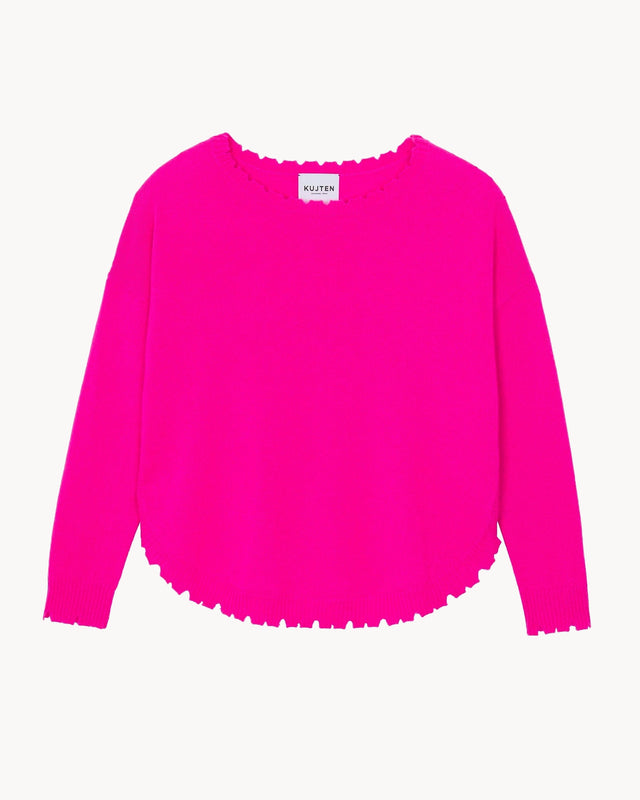 Sweater Mela fluorescent pink - Image principale