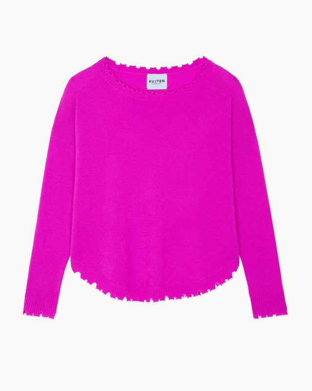 Sweater Mela fluorescent purple - Image principale