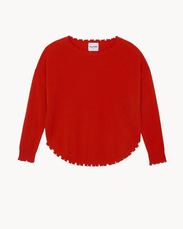 Pull Mela orange rosso - Image principale