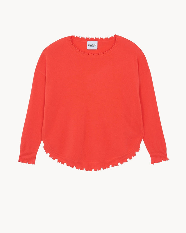 Sweater Mela neon coral - Image principale