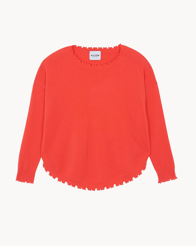 Sweater Mela neon coral - Image principale