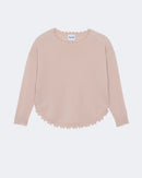 Pull en cachemire rose pour femme - Kujten packshot