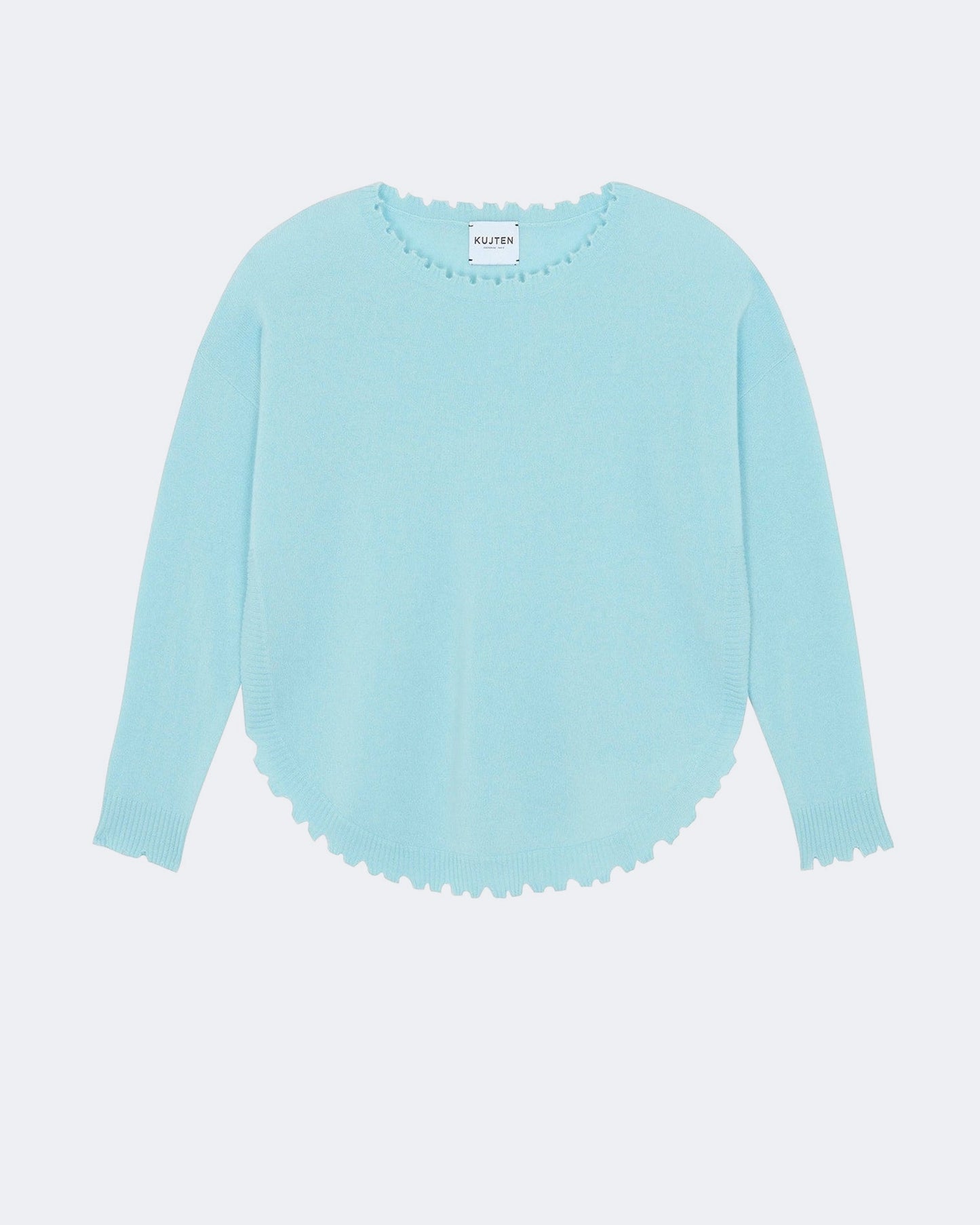 Pull en cachemire vert pour femme - Kujten packshot
