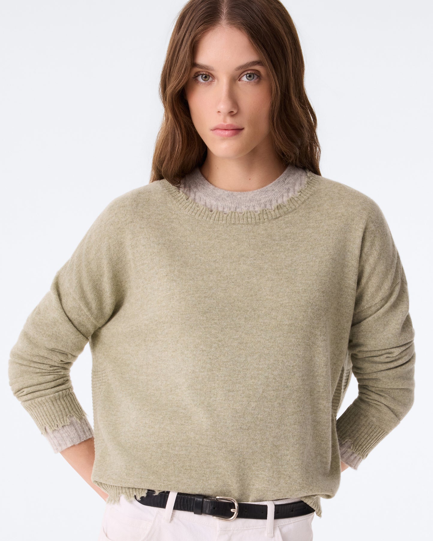 Pull Mela vert avoine