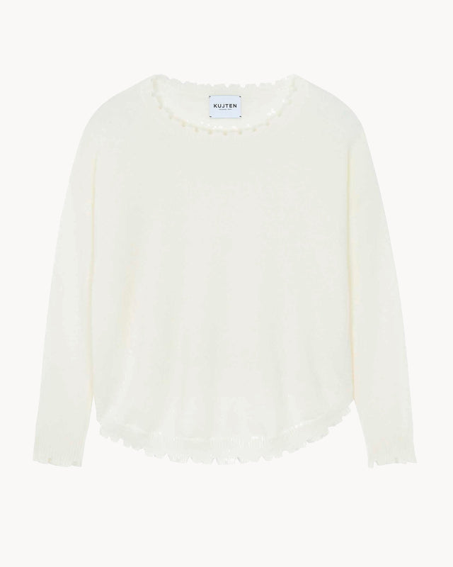 Sweater Mela white - Image principale