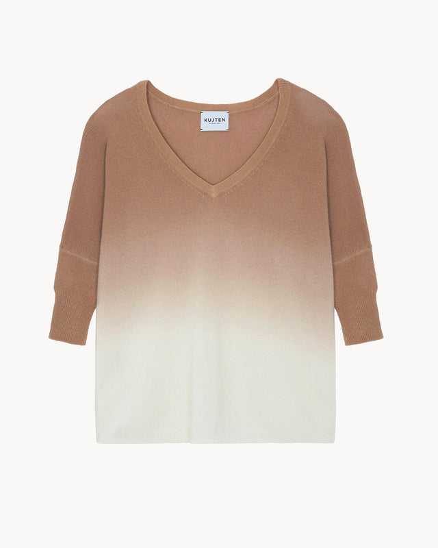 Pull Minie Dye marron camelo - Image principale