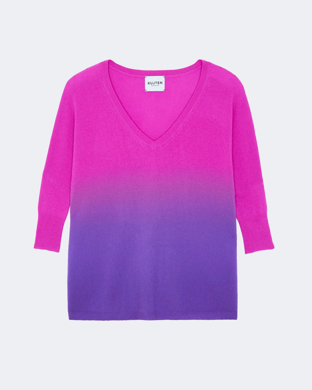 Pull en cachemire violet pour femme - Kujten packshot
