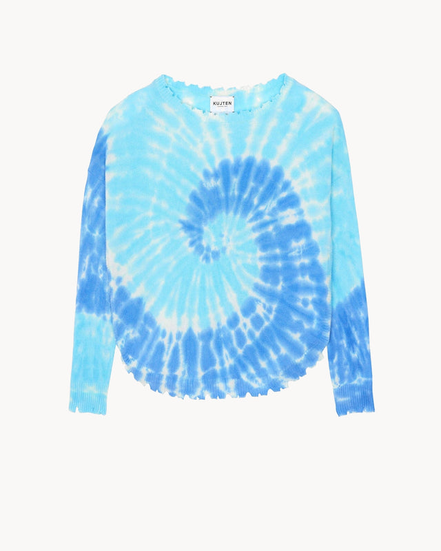 Sweater Mela Sunny light blue jeans - Image principale