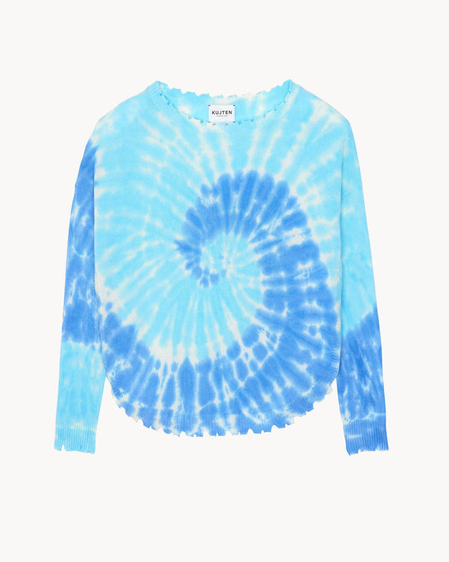 Sweater Mela Sunny light blue jeans - Image principale
