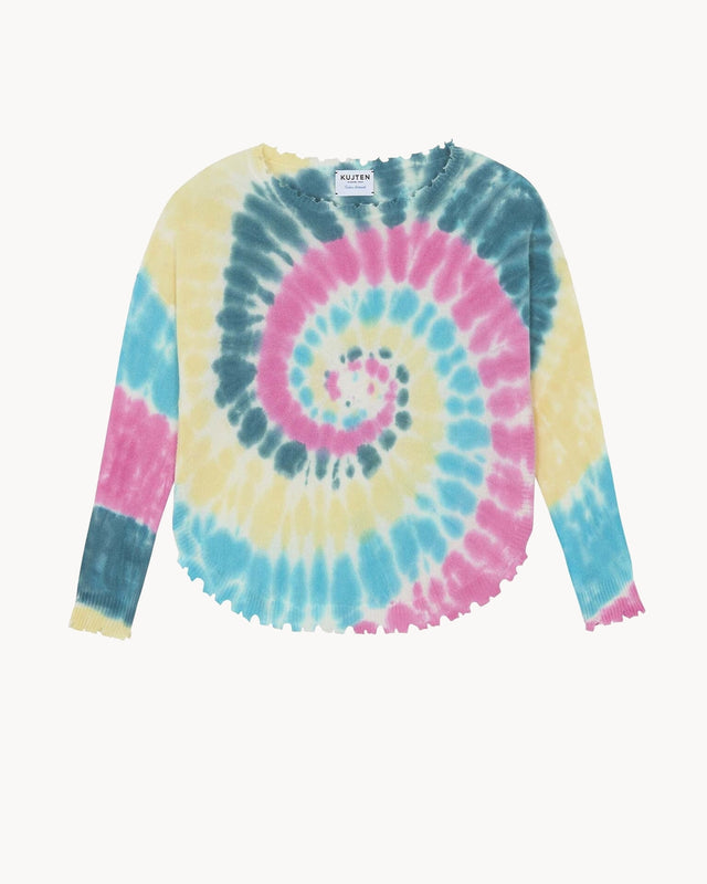 Sweater Mela Sunny green pink - Image principale