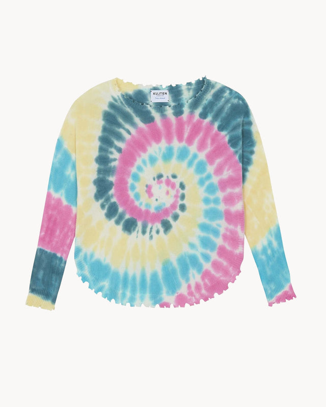 Sweater Mela Sunny green pink - Image principale