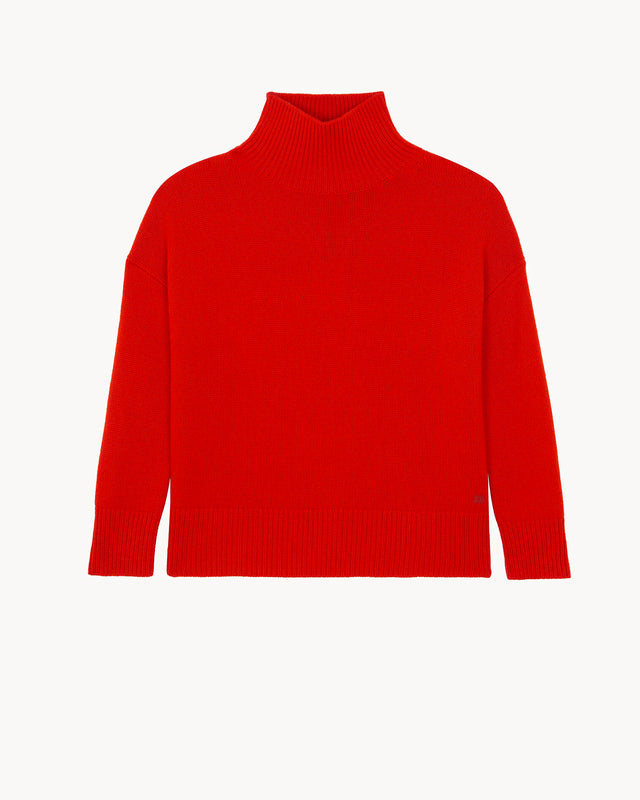 Pull Ulla orange rosso - Image principale