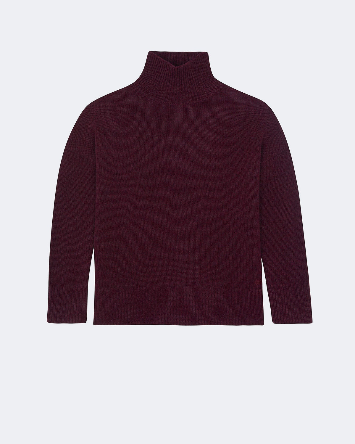 Pull en cachemire bordeaux pour femme - Kujten packshot