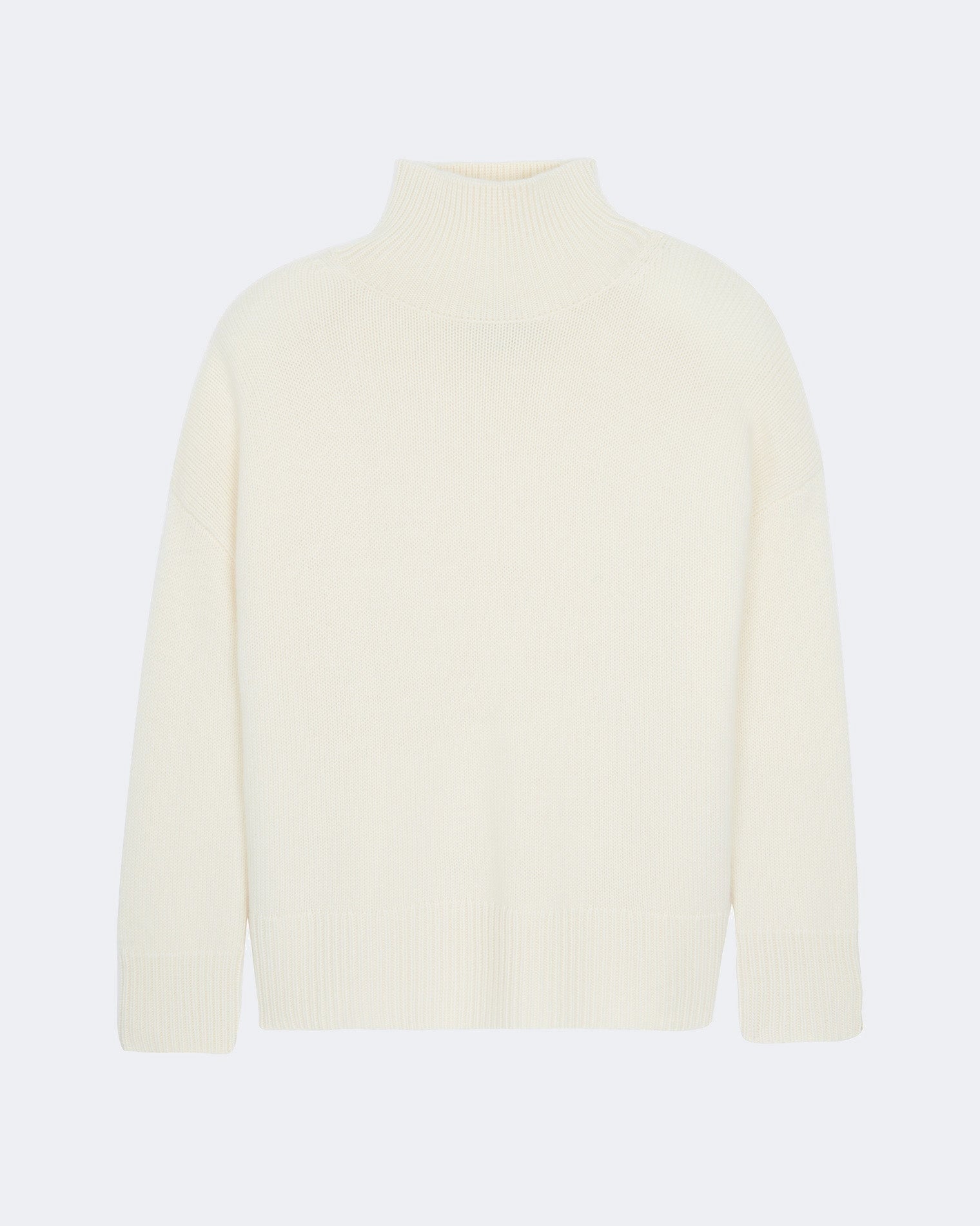 Pull en cachemire blanc pour femme - Kujten packshot