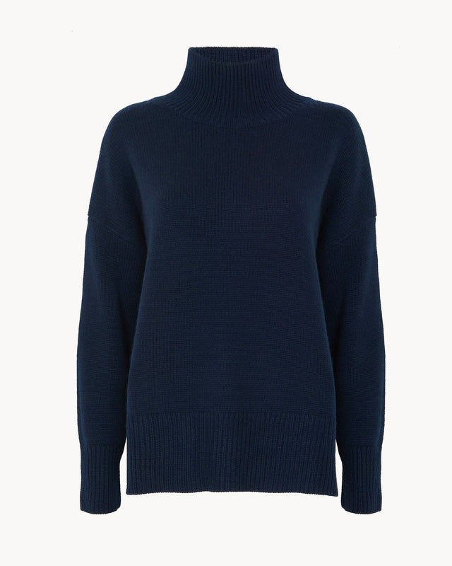 Pull Ulla bleu marine foncé - Image principale