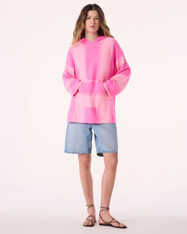 Poncho Baja rose bonbon - Image principale