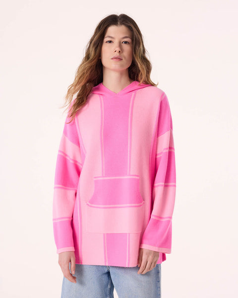 Poncho Baja rose bonbon - Image principale
