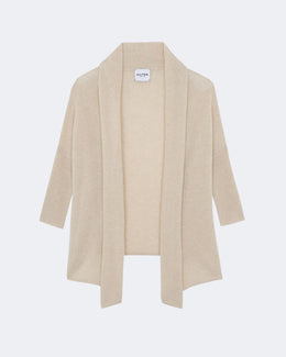 Gilet en cachemire beige pour femme - Kujten packshot
