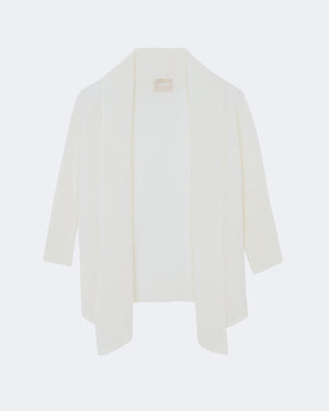 Gilet en cachemire blanc pour femme - Kujten packshot