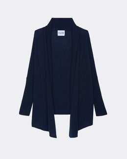 Gilet en cachemire bleu pour femme - Kujten packshot