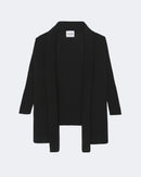 Gilet en cachemire noir pour femme - Kujten packshot
