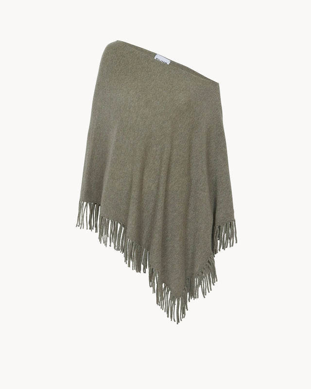 Poncho Fanfan kaki chiné - Image principale