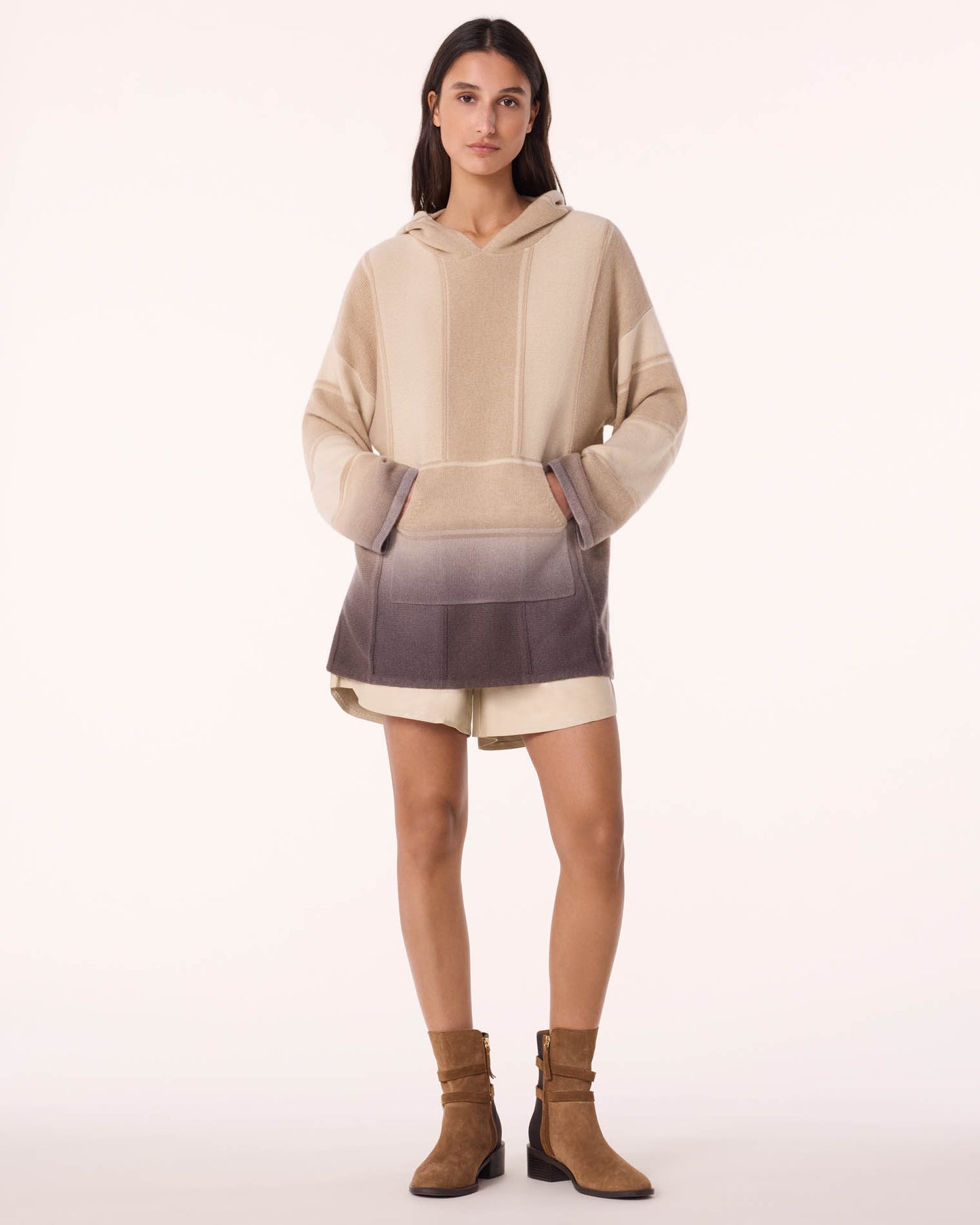 Poncho Baja Dye organic beige